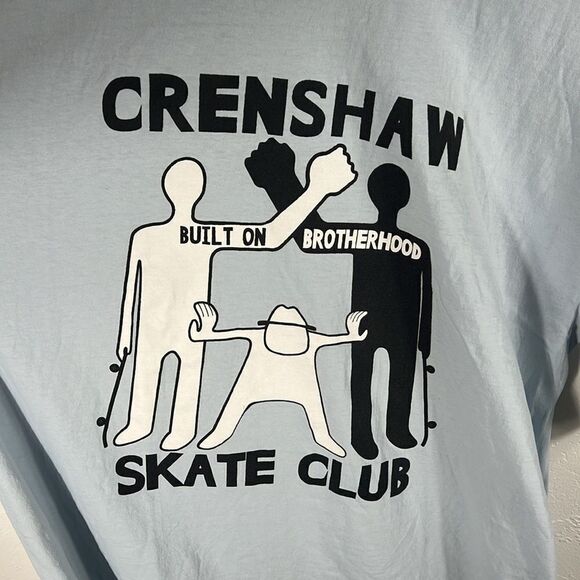 🔥 Vintage CRENSHAW SKATE CLUB Built on Brotherhood Skateboard Tee XL - PERFECT - Picture 3 of 6